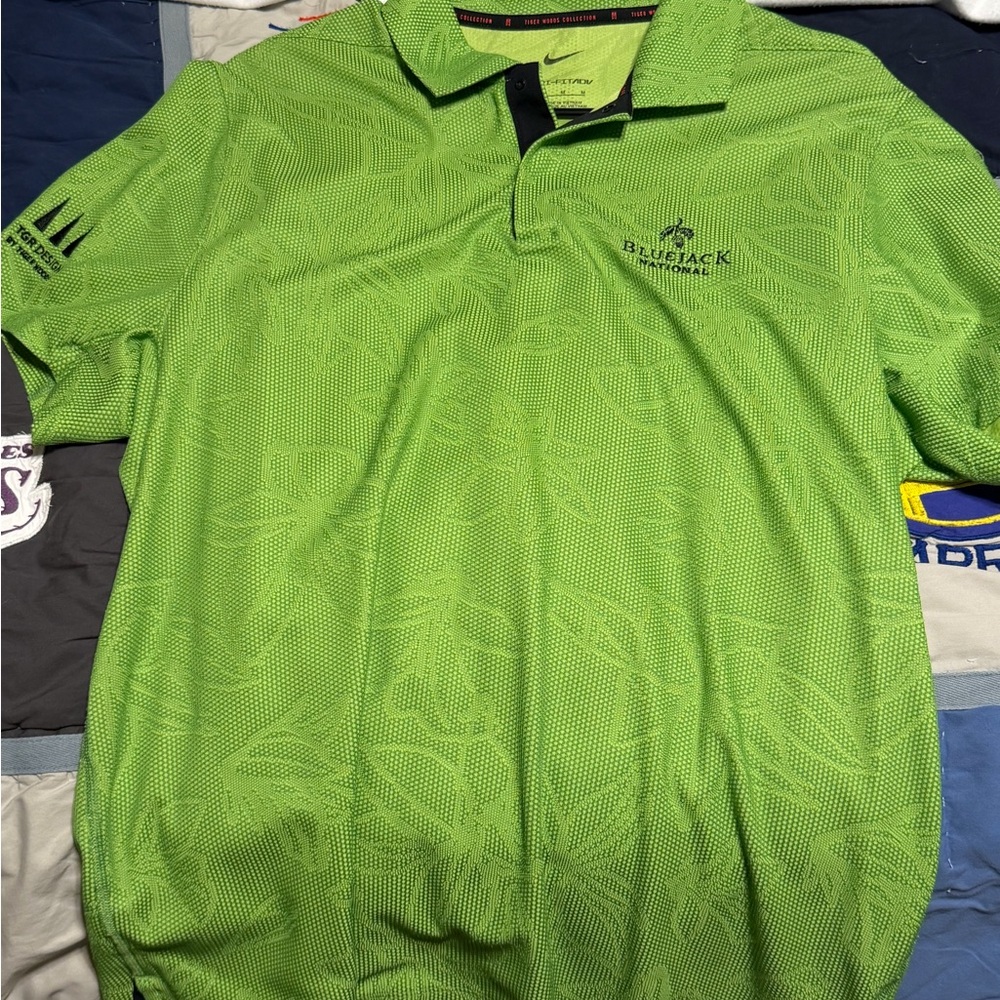 Men’s Bluejack National Tiger woods design Green Polo